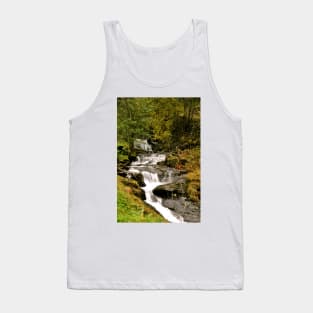 Waterfall Flamsdalen Valley Flam Norway Scandinavia Tank Top